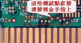 PCB測(cè)試點(diǎn)金手指