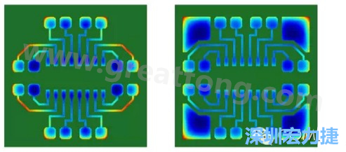 通過仿真，可以快速簡單地重新設(shè)計并計算不同圖形布局所得到的厚度均勻性-深圳宏力捷