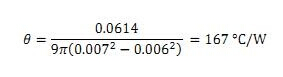 式3：計(jì)算一個(gè)通孔（12密耳）的熱阻-深圳宏力捷