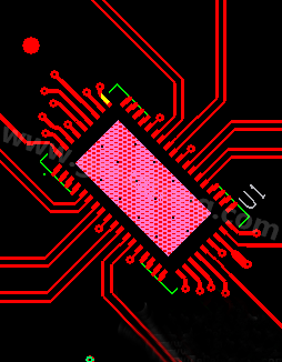 一個使用0.5mm pitch QFN封裝的典型的1.6mm 板厚的6層板PCB設(shè)計-深圳宏力捷