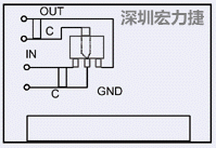 圖3：降壓電路的PCB設(shè)計(jì)示例。