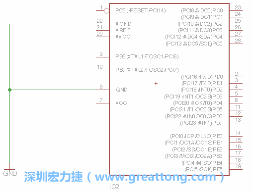 排針的用途是連接微控制器的輸出和輸入，它提供了一個平臺給焊線和針腳。